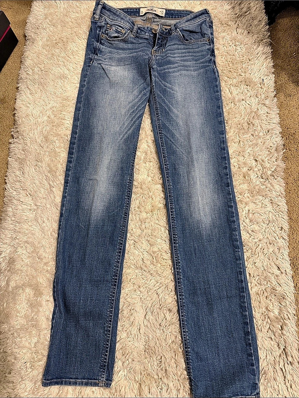 Hollister skinny Waist 26 Length 35 Blue